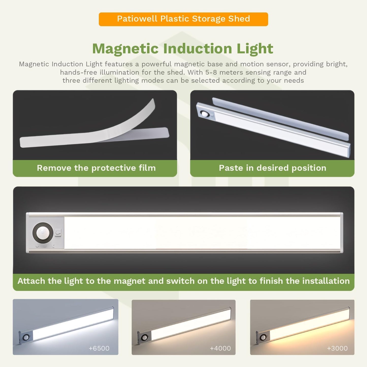 🔥 Factory Direct Sale – No Middleman Markups, Only $5 Profit Per Order! 🔥 Patiowell Resin Outdoor Storage Shed with Floor, Light, and Lockable Door for Garden, Backyard, and Tool Storage (Kick-it Shed)