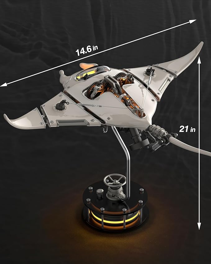 🔥 Final Day — Store Closing Clearance (Tariff Reasons). Limited Stock. First come, first served. Once gone, never back. 🔥 Robotic Manta Ray Metal Model