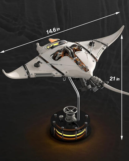 🔥 Final Day — Store Closing Clearance (Tariff Reasons). Limited Stock. First come, first served. Once gone, never back. 🔥 Robotic Manta Ray Metal Model