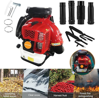 🔥 Final Day — Store Closing Clearance (Tariff Reasons). Limited Stock. First come, first served. Once gone, never back. 🔥80CC 900CFM 2-Stroke Backpack Gas Leaf Blower for Lawn, Garden & Snow