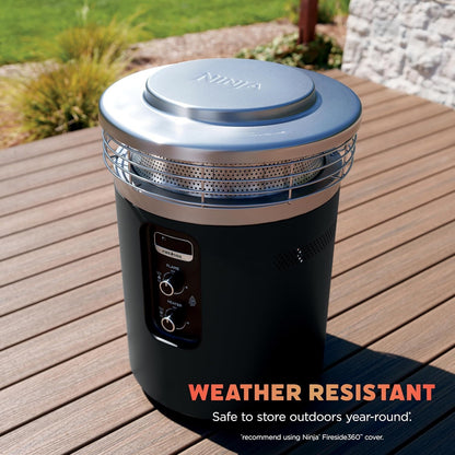 🔥 Final Day — Store Closing Clearance (Tariff Reasons). Limited Stock. First come, first served. Once gone, never back. 🔥Outdoor Heater & Fire Pit 3-Mode – Flame, Heat, Flame + Heat, Portable, Easy Control, Push-Start Ignition, Black