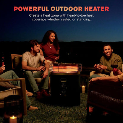 🔥 Final Day — Store Closing Clearance (Tariff Reasons). Limited Stock. First come, first served. Once gone, never back. 🔥Outdoor Heater & Fire Pit 3-Mode – Flame, Heat, Flame + Heat, Portable, Easy Control, Push-Start Ignition, Black