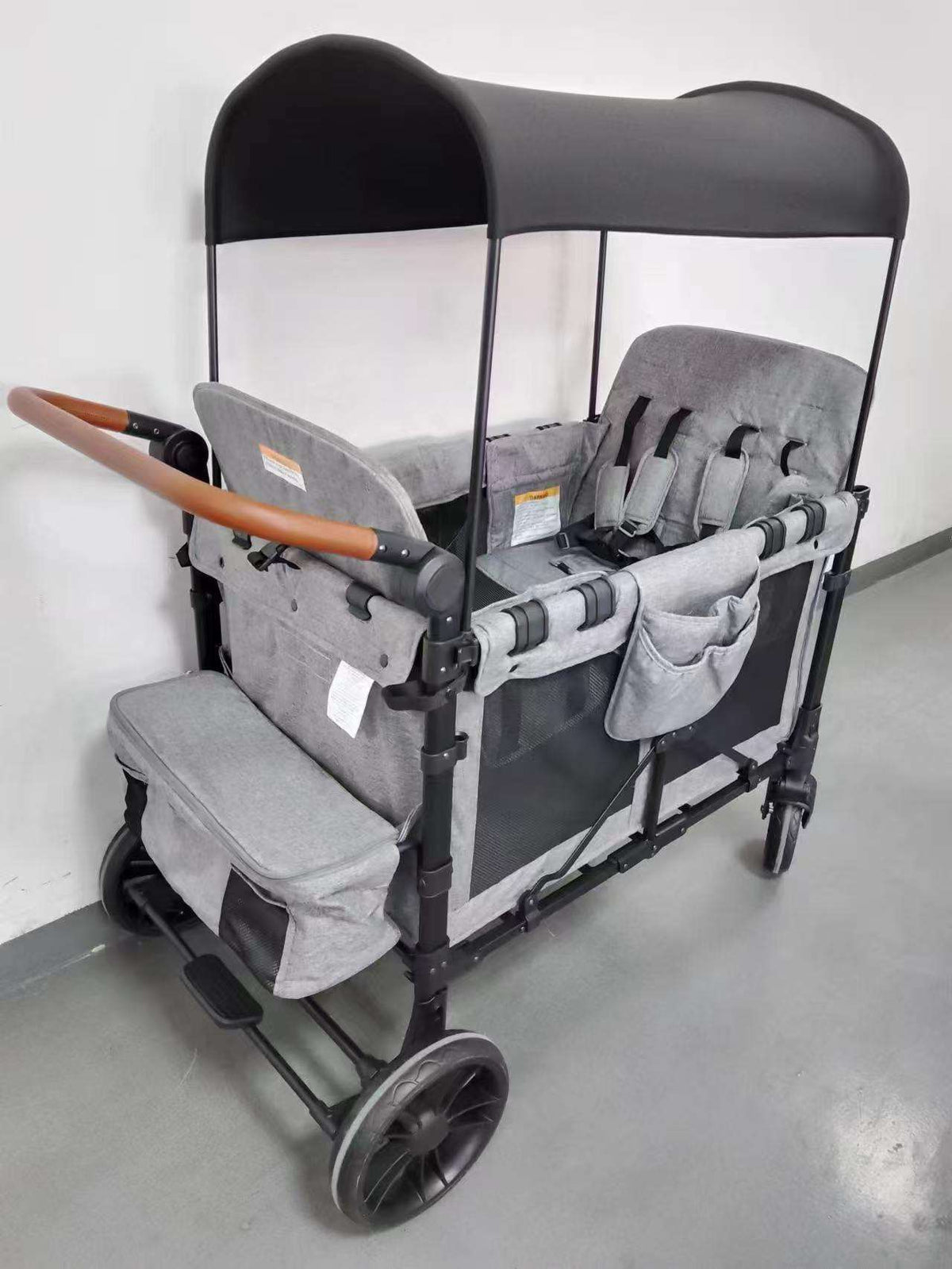 🔥 Final Day — Store Closing Clearance (Tariff Reasons). Limited Stock. First come, first served. Once gone, never back. 🔥 High-Quality Double-Handle Foldable Four-Seat Baby Wagon Stroller with Large Space & Breathable Design