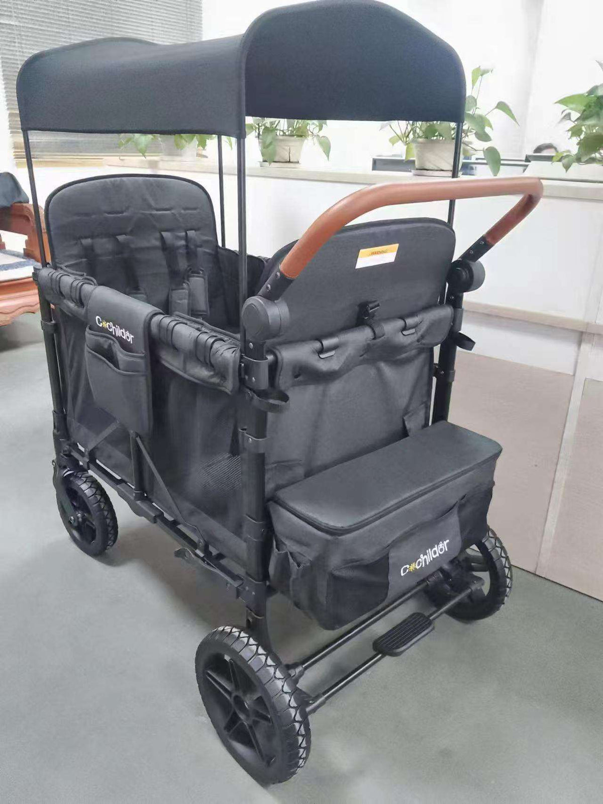🔥 Final Day — Store Closing Clearance (Tariff Reasons). Limited Stock. First come, first served. Once gone, never back. 🔥 High-Quality Double-Handle Foldable Four-Seat Baby Wagon Stroller with Large Space & Breathable Design