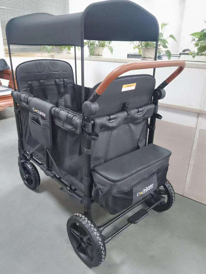 🔥 Final Day — Store Closing Clearance (Tariff Reasons). Limited Stock. First come, first served. Once gone, never back. 🔥 High-Quality Double-Handle Foldable Four-Seat Baby Wagon Stroller with Large Space & Breathable Design