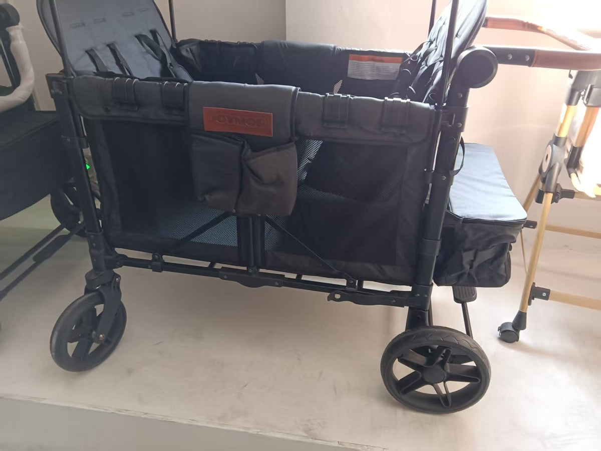 🔥 Final Day — Store Closing Clearance (Tariff Reasons). Limited Stock. First come, first served. Once gone, never back. 🔥 High-Quality Double-Handle Foldable Four-Seat Baby Wagon Stroller with Large Space & Breathable Design