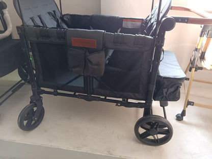🔥 Final Day — Store Closing Clearance (Tariff Reasons). Limited Stock. First come, first served. Once gone, never back. 🔥 High-Quality Double-Handle Foldable Four-Seat Baby Wagon Stroller with Large Space & Breathable Design